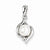 Sterling Silver Rhodium 6mm FW Cultured Pearl & Diamond pendant, Appealing Pendants for Necklace