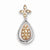 Sterling Silver & Rhodium Diamond Pendant, Pendants for Necklace