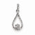 Sterling Silver Diamond Teardrop pendant, Beautiful Pendants for Necklace