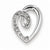 Sterling Silver Diamond Heart Pendant, Delightful Pendants for Necklace