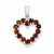 Sterling Silver Rhodium Garnet pendant, Stylish Pendants for Necklace