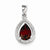 Sterling Silver Rhodium Garnet & Diamond pendant, Adorable Pendants for Necklace