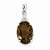 Sterling Silver Rhodium Smokey Quartz & Diamond pendant, Pretty Pendants for Necklace