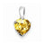 Sterling Silver Rhodium Citrine pendant, Pretty Pendants for Necklace