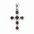 Sterling Silver Rhodium Smokey Quartz & Diamond Cross pendant, Dazzling Pendants for Necklace