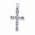 Sterling Silver Tanzanite & Diamond Pendant, Classy Pendants for Necklace