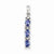 Sterling Silver Tanzanite & Diamond Pendant, Appealing Pendants for Necklace