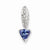 Sterling Silver Tanzanite & Diamond pendant, Dazzling Pendants for Necklace