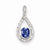 Sterling Silver Tanzanite & Diamond pendant, Beautiful Pendants for Necklace