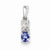 Sterling Silver Tanzanite & Diamond pendant, Gorgeous Pendants for Necklace