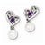 Sterling Silver Pearl Amethyst Diamond Pendant, Jewelry Pendants for Women
