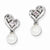 Sterling Silver Pearl Pink Quartz Diamond Pendant, Jewelry Pendants for Women