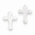 Sterling Silver Cross Mini Earrings