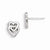 Sterling Silver Heart Mini Earrings