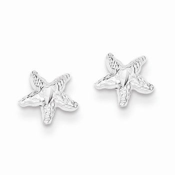 Sterling Silver Starfish Mini Earrings