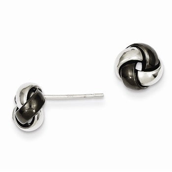 Sterling Silver Knot Post Earrings