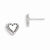 Sterling Silver Heart Mini Earrings