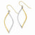 Sterling Silver w/14k Yellow Gold Fancy Dangle Earrings