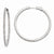 Sterling Silver Rhodium Plated CZ In & Out Hoop Earrings
