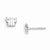 Sterling Silver RH Plated Childs Polished Butterlfy Post Earrings