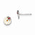 Sterling Silver Enamel Flower Kids Post Earrings
