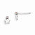 Sterling Silver Pink CZ Star Kids Post Earrings