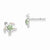 Sterling Silver Childrens Enameled Sea Turtle Post Earrings