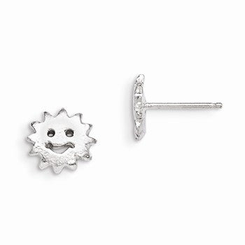 Sterling Silver Sun Mini Earrings