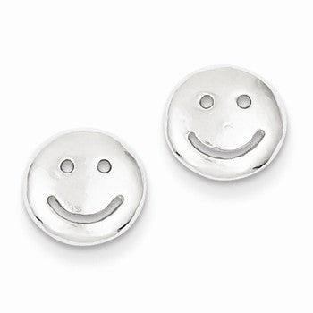 Sterling Silver Smiley Faces Mini Earrings
