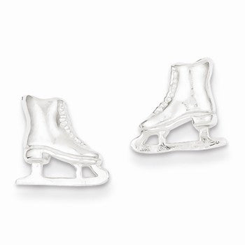 Sterling Silver Ice Skate Mini Earrings