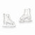 Sterling Silver Ice Skate Mini Earrings