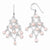 Sterling Silver Pink Freshwater Cultured Pearl Fancy Dangle Earrings