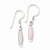 Sterling Silver Pink Shell Dangle Earrings