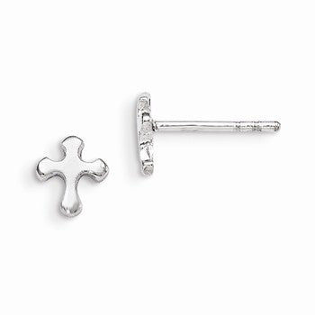Sterling Silver Cross Earrings