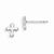 Sterling Silver Cross Earrings