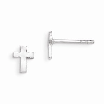 Sterling Silver Cross Earrings