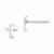 Sterling Silver Cross Earrings