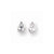 Sterling Silver Teardrop CZ Earrings