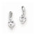 Sterling Silver CZ Post Earrings