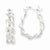 Sterling Silver Fancy Hoop Earrings