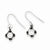 Sterling Silver Antiqued CZ Earrings