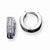 Sterling Silver CZ Hoop Earrings