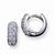 Sterling Silver CZ Hoop Earrings