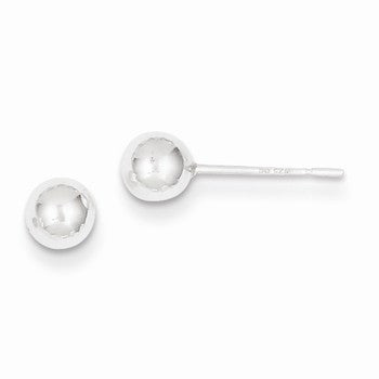 Sterling Silver 5mm Ball Earrings