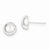 Sterling Silver Polished button Earrings