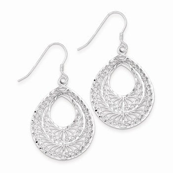 Sterling Silver Filigree Earrings