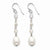Sterling Silver White Cultured Pearl/Opalite/Crystal Earrings