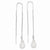 Sterling Silver Opalite Crystal Threader Earrings