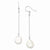 Sterling Silver Freshwater Cultured Coin Pearl Earrings