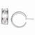 Sterling Silver Fancy Hoop Earrings